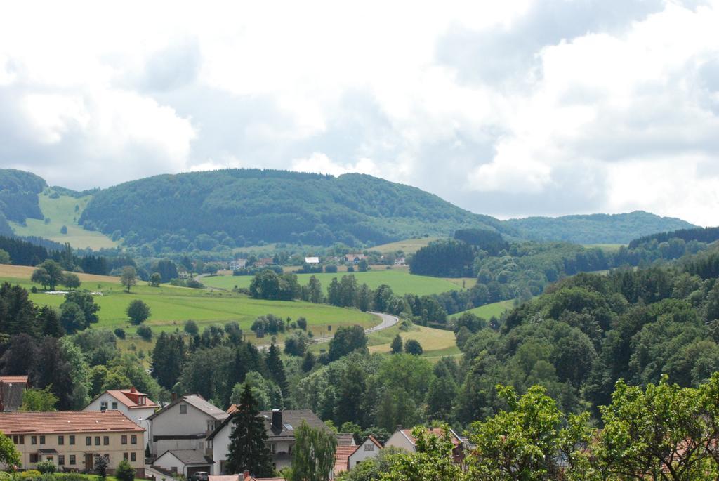 Ferienwohnungen Fliegerstrasse Gersfeld Ngoại thất bức ảnh